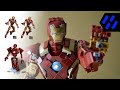 Two iron men and an arishem makes a big iron man that moves a bit  76206 x 2  76155 combination