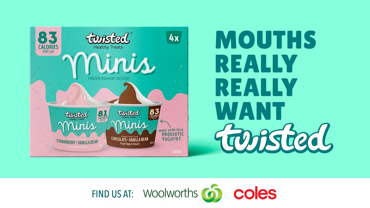 Twisted Minis Frozen Yoghurt - Mouths Really, Really Want Twisted