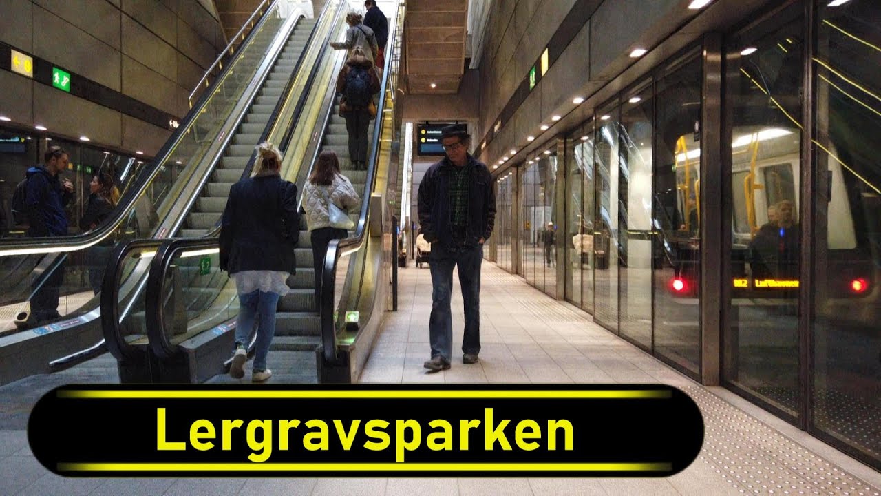 Metro Station Lergravsparken - Copenhagen 🇩🇰 - Walkthrough 🚶