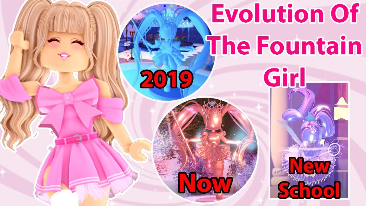 Evolution Of The Royale High Fountain Girl 2019New School YouTube