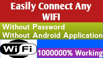 How to Connect Any WIFI without Password and Android Application? 100% Working [Urdu Hindi]