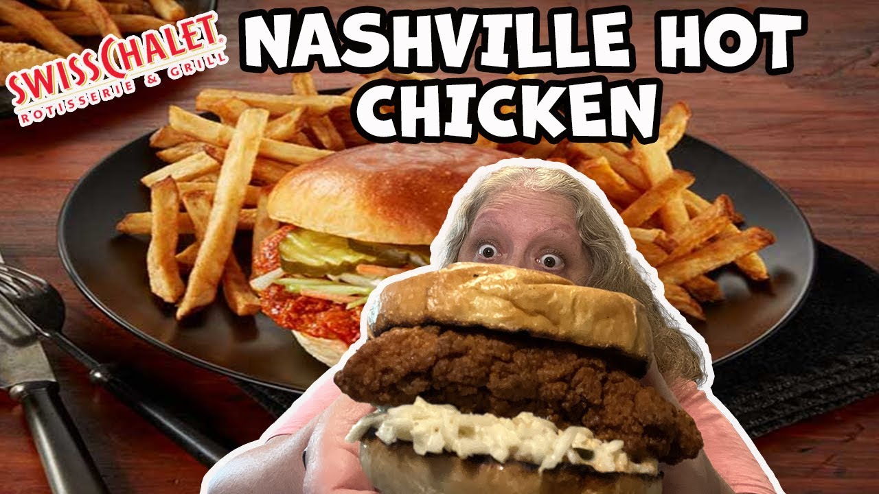 Trying Swiss Chalet Nashville Hot Chicken Sandwich YouTube