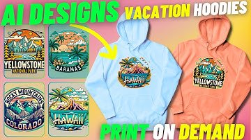 FREE AI tool makes Crazy Print On Demand Designs in 1 CLICK!