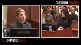 Enhanced Audio: Amber Heard Testimony (exclusive asinine recording) #depptrial