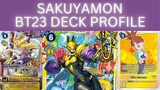Full Power Mandala! Digimon TCG Sakuyamon BT23 Format Deck Profile