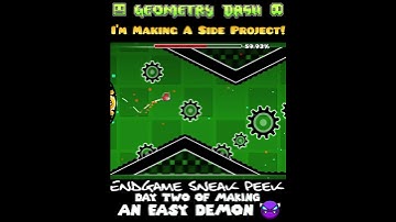 Geometry Dash │ Day 2 of Making an Easy Demon │ #geometrydash #customlevels