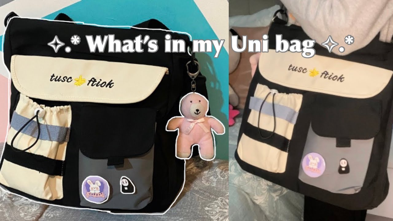 What’s in my Uni bag 🧸 2023 YouTube