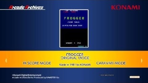 Arcade Archives FROGGER Preview
