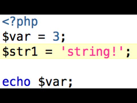 Variables in PHP 01.2
