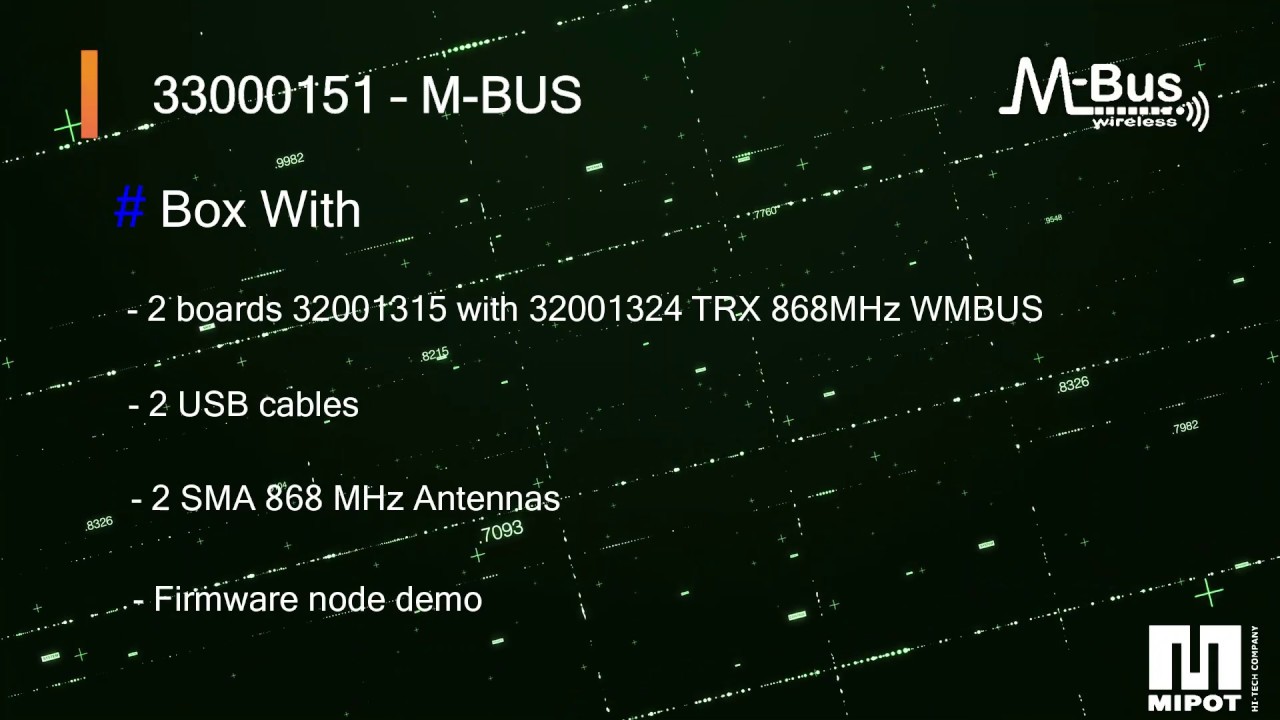 Evaluation Kit 33000151 Wireless M-BUS