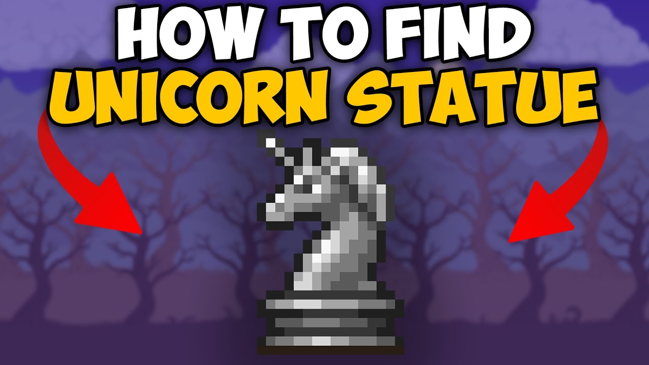 Terraria How To Get Unicorn Statue Terraria Unicorn Statue seed 1.4.4