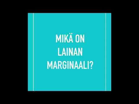 Video: Mikä On Marginaali