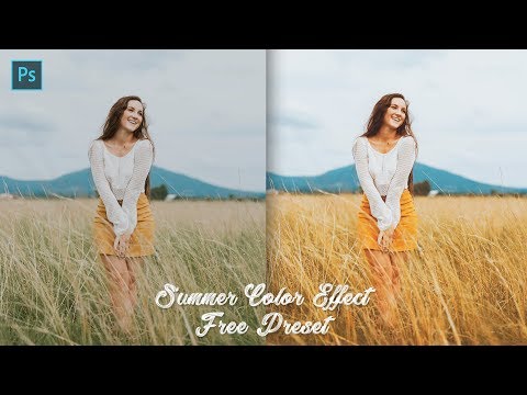 Summer Photoshop Color Effect - Photoshop Tutorial