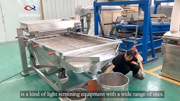 Abrasive linear vibrating screen equipment