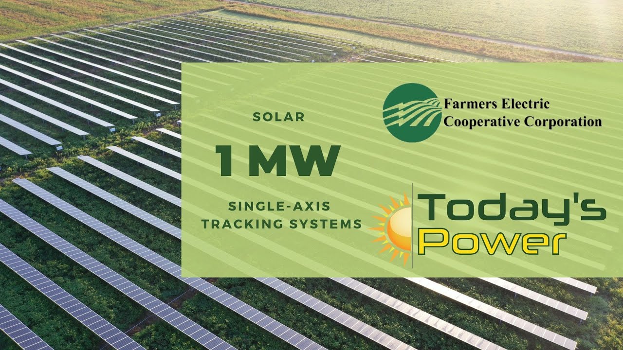 Farmers Electric Cooperative 1MW solar array - YouTube