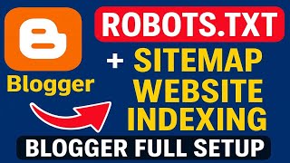 Blogger Me Robots.txt File Kaise Add Kare | Google Search Console Me Sitemap Submit Kaise Kare 2025