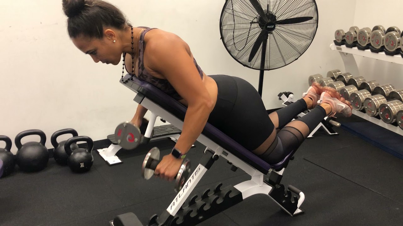 Db Rows Rotations Incline DB Row with Rotation with Debra Patal - YouTube