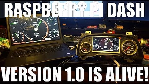 Megasquirt MS3X Raspberry Pi touchscreen dash Ver 1.0