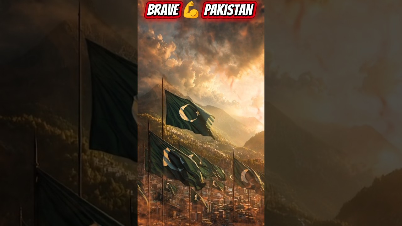 🇵🇰 Pakistani Flags Soaring Amid Storm Clouds | Cinematic Patriotism 4K 