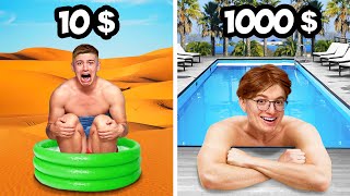 $10 vs $1000 Pool Parties!