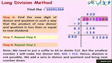 Square Root Division Method - Part 2
