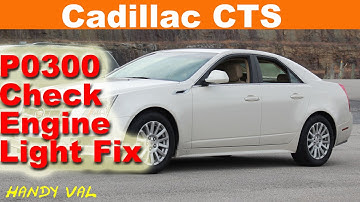 Cadillac CTS Check Engine Light P0300 Code Random Engine Misfire Cylinder & StabiliTrak. Car Shakes.