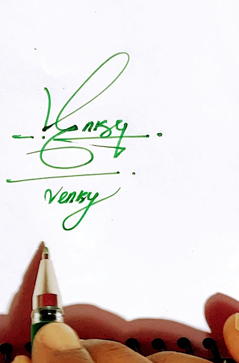 Venky name Signature Style///Best Signature idea#Viralshorts