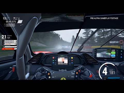 Assetto Corsa Competizione - E3 Tech Demo Gameplay - Wet race