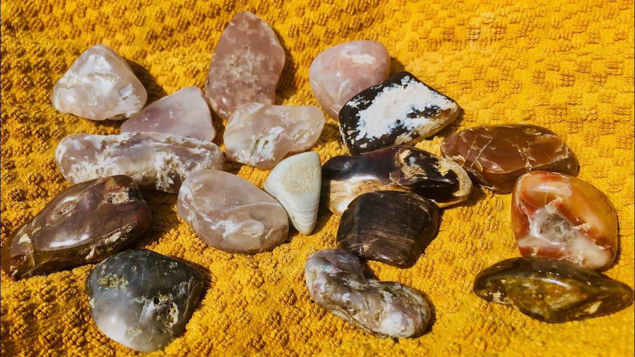 The tumbled rocks are all finished! Super shiny! - YouTube