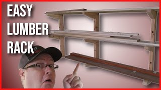 DIY Lumber Rack | Easy to build lumber storage
