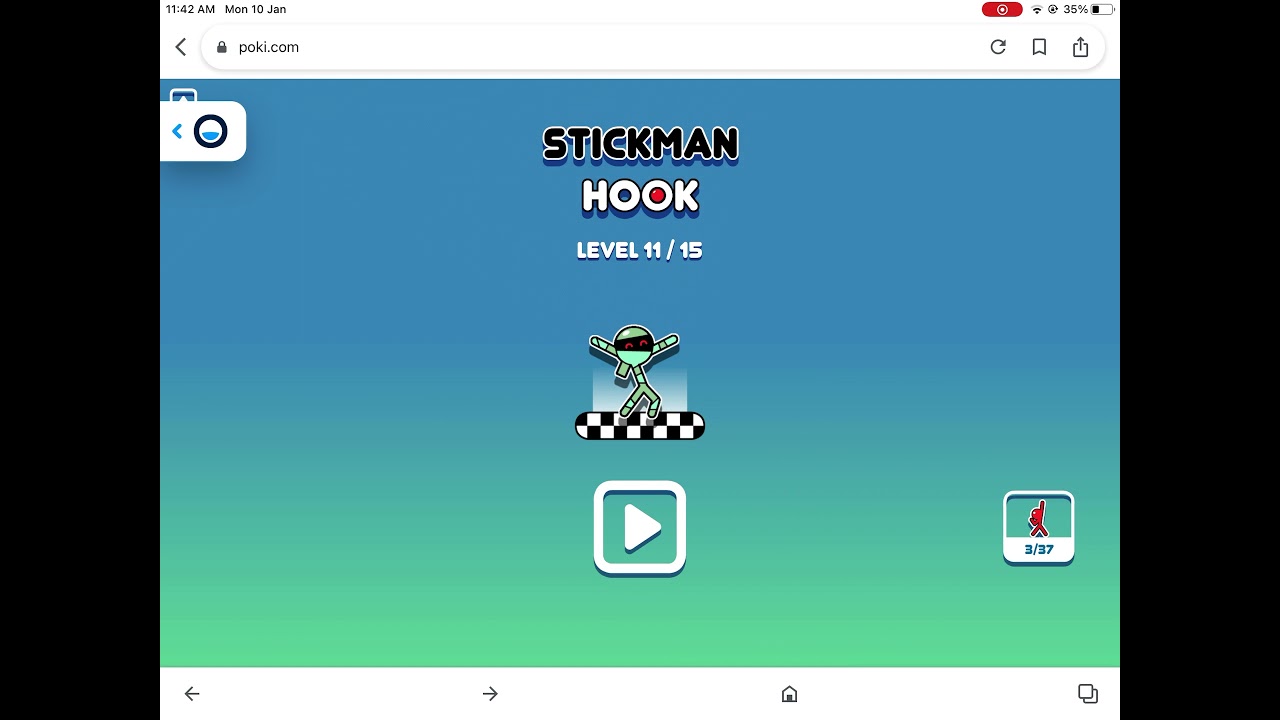 le jeu de Stickman Hook sur poki 