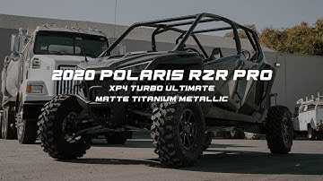 2021 POLARIS RZR PRO XP4 TURBO ULTIMATE MATTE TITANIUM METALLIC