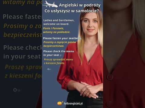 Angielski w podróży samolotem: zwroty, które usłyszysz