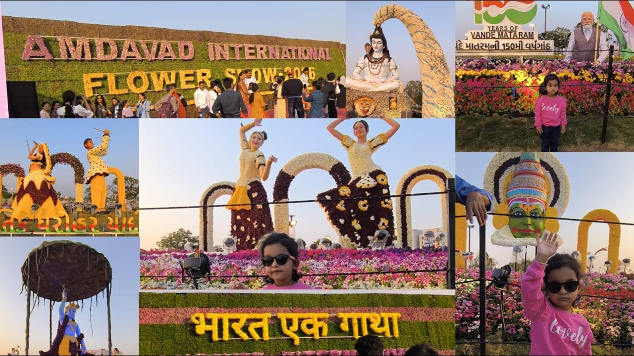 Ahmedabad International Flower Show 2026 | भारत एक गाथा | Riverfront | 