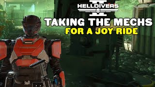 Mech Mayhem: Bug-Squashing Joy Ride in Helldivers 2!