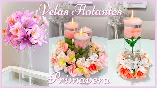 Como hacer Velas Flotantes para Primavera / Centros de Mesa / Decoración 2022