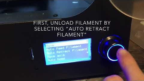 Monoprice Ultimate 2 Filament Loading