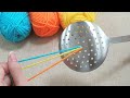 Tolle !! Super einfache Idee aus Schöpfkelle und Wolle - Gift Craft ldeas - DIY projects