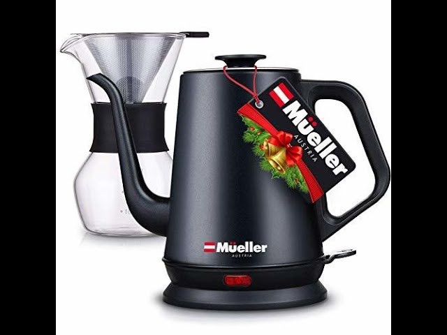 Mueller Electric Gooseneck Kettle Pour Over Drip Stainless Steel