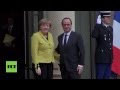 France: Merkel arrives in Paris to talk Ukraine with Hollande