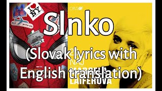 Slnko (Slovak lyrics with English translation)