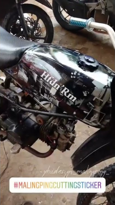 Wrapping Motor Honda Win, Printing, Decal, Cutting Sticker#Shorts