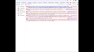 Refused to apply style from styles.css because its MIME type text/html  not a supported strict MIME.