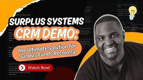 Surplus Systems CRM: Your Ultimate Surplus Funds Recovery Tool!