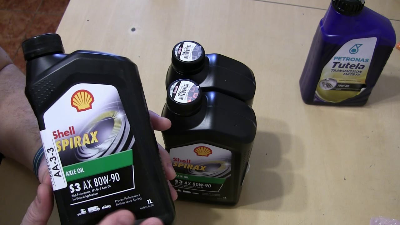 Замена масла в дифференциалах Pajero 4 на Shell Spirax S3 AX 80W-90