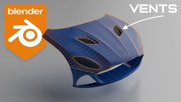 How to Model Vents on Cars - Blender Car modeling Tutorial
