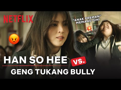 GANAS! Han So-hee Ngabisin Geng Tukang Bully Sendirian | My Name | Clip