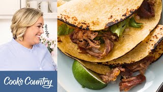 How to Make Pork Carnitas and Crunchy Shrimp Tacos