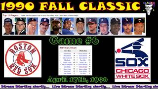 Fall Classic Baseball 1990 Chicagho White Sox Game6 vs Boston Red Sox