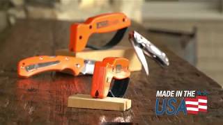 014C Blaze Orange Knife and Tool Sharpener
